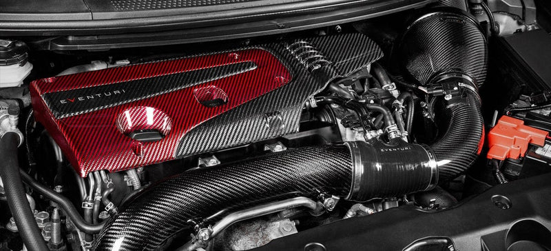 Carbon Fiber Engine Cover for 2017-2021 Honda Civic Type R FK8 - Two Step Performance