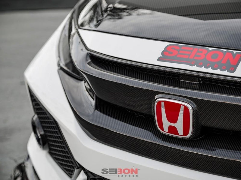 OEM-Style Carbon Fiber Front Grille for 2016+ Honda Civic - Two Step Performance