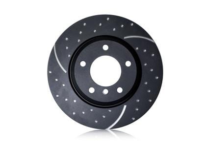 GD Drilled & Slotted Rear Rotor Set for 2016+ Honda Civic Non-Si Non-R - Two Step Performance