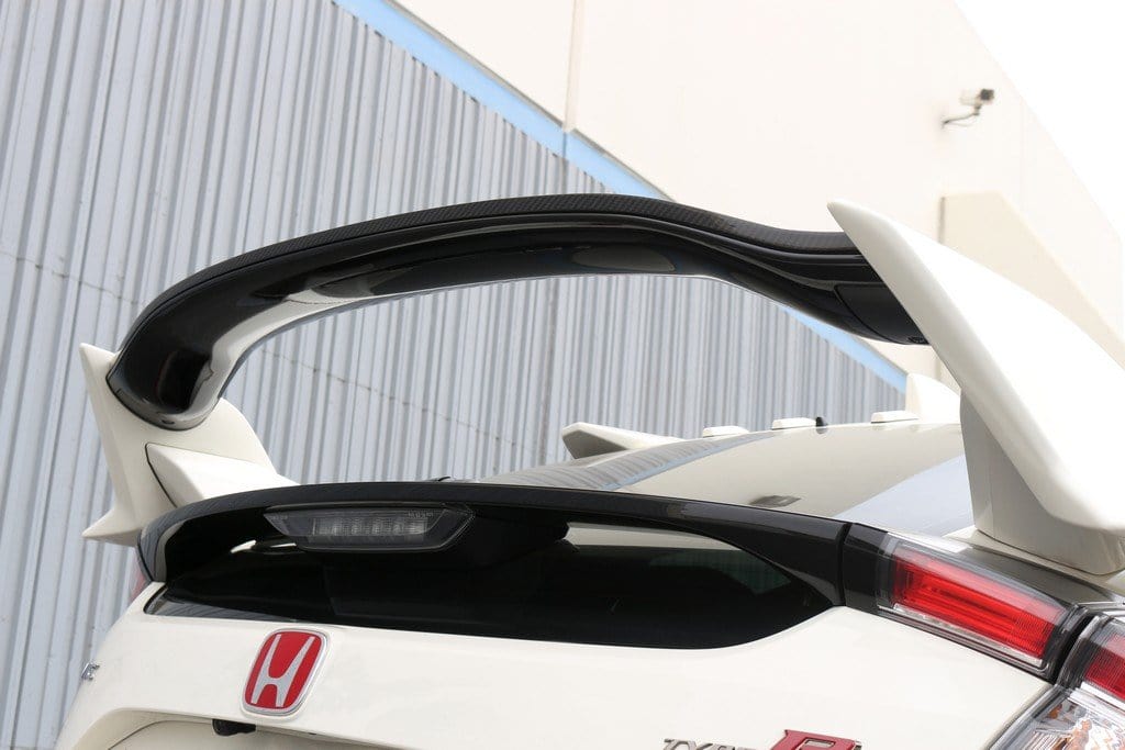 Carbon Fiber Gurney Flap for 2017+ Honda Civic Type R FK8 - Two Step Performance