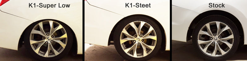 K1 Street Coilovers for 2016+ Honda Civic Coupe / Sedan - Two Step Performance