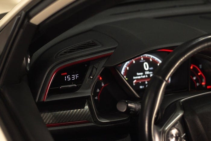 P3 Gauges OBD2 Vent Gauge V3 for 2016-2021 Honda Civic - Two Step Performance