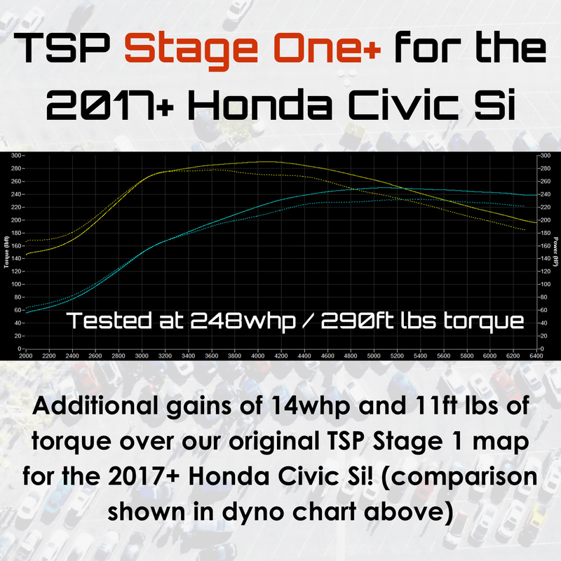 TSP Stage One+ Tune for the 2017, 2018, 2019, and 2020 Honda Civic Si - Two Step Performance