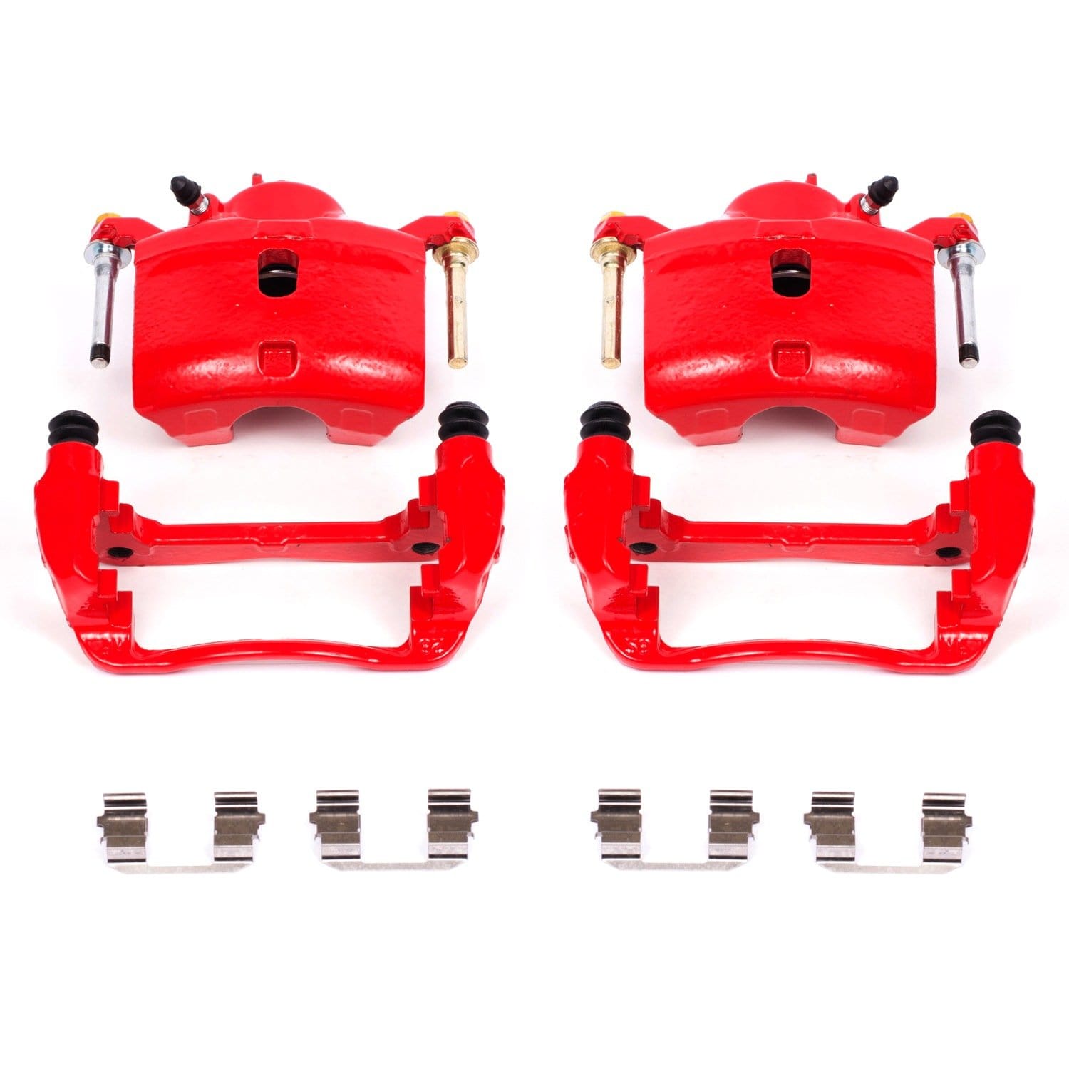 Red Powder Coated Front Calipers for 2016+ Honda Civic Non-Si - Two Step Performance