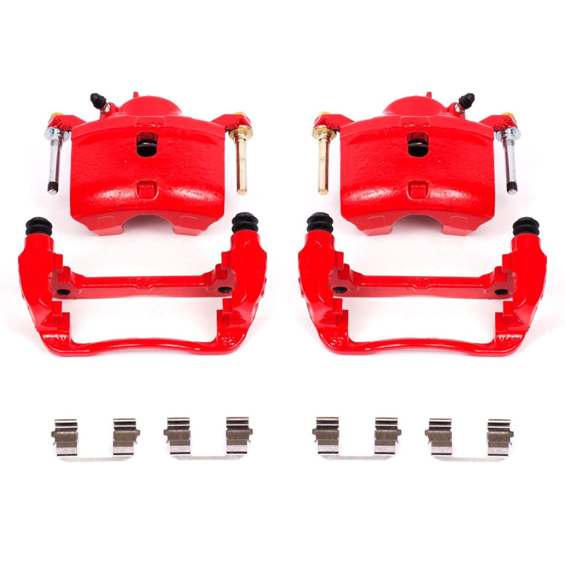 Red Powder Coated Front Calipers for 2016+ Honda Civic Non-Si - Two Step Performance