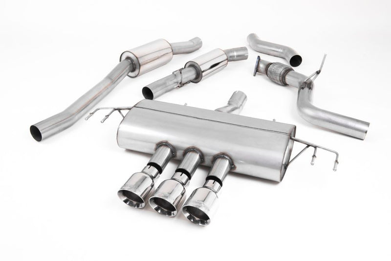 FK8 Resonated (quieter) Cat-Back Exhaust Systems with 3 X Trims