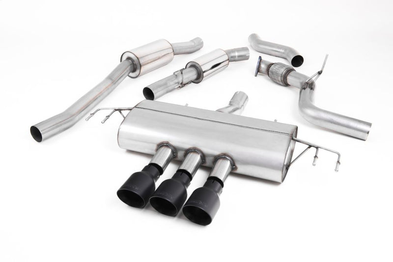 FK8 Resonated (quieter) Cat-Back Exhaust Systems with 3 X Trims
