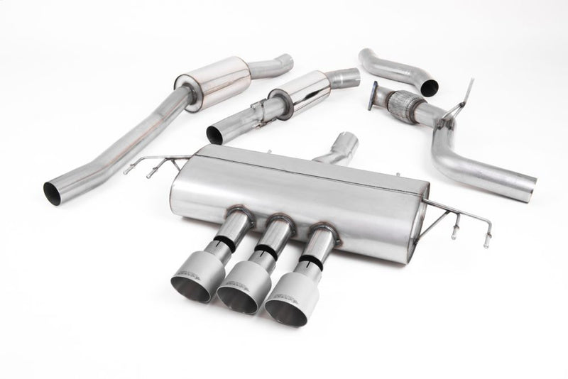 FK8 Resonated (quieter) Cat-Back Exhaust Systems with 3 X Trims