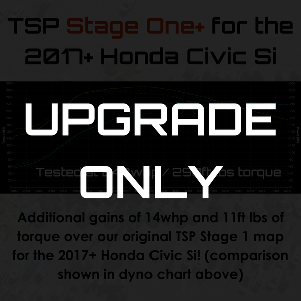 Stage 1 to Stage One+ UPGRADE for the 2017+ Si (Existing Stage 1 Owners Only) - Two Step Performance