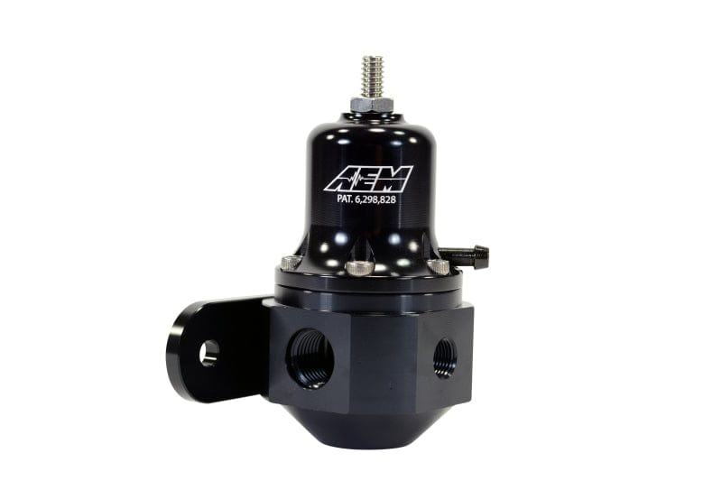 AEM High Capacity Universal Black Adjustable Fuel Pressure Regulator - Two Step Performance