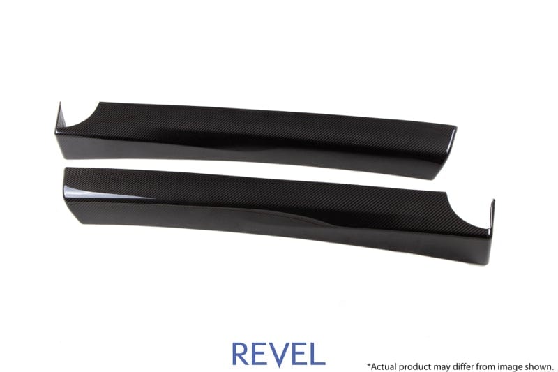 Revel GT Dry Carbon Door Trim (Front Left & Right) Tesla Model 3 - 2 Pieces - Two Step Performance