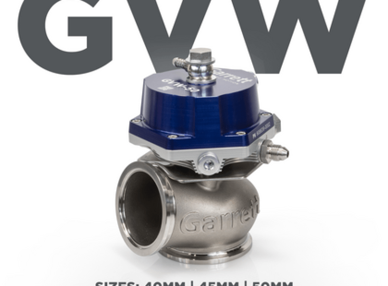 Garrett GVW-45 45mm Wastegate Kit - Blue - Two Step Performance