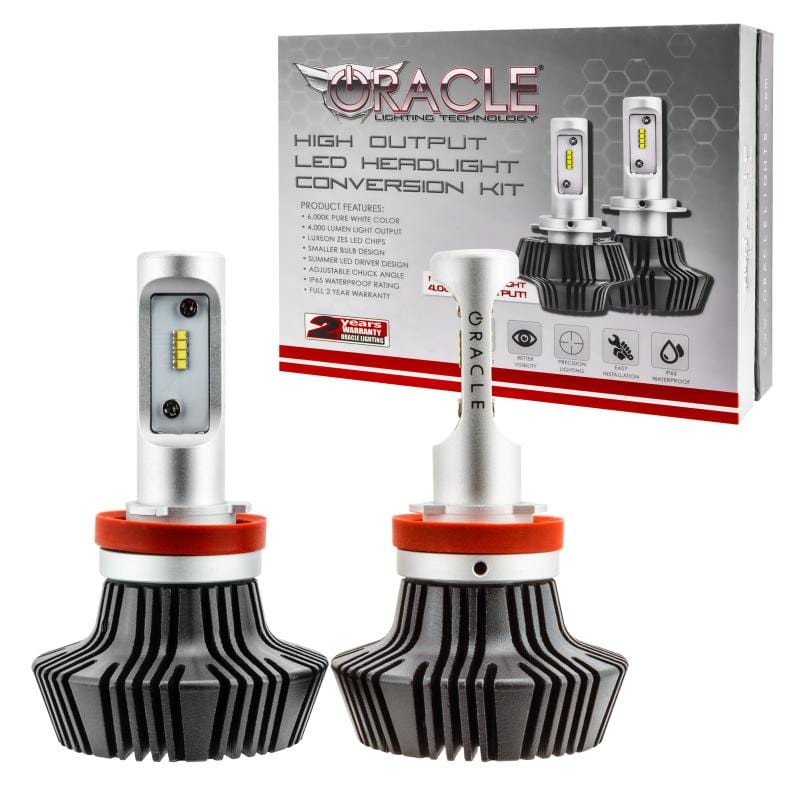 Oracle H11 4000 Lumen LED Headlight Bulbs (Pair) - 6000K - Two Step Performance