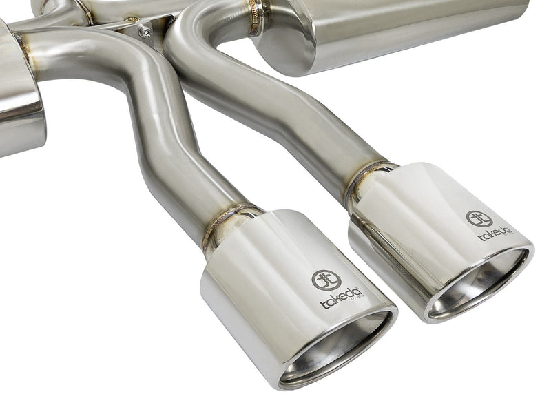 Takeda 3in 304 SS Cat-Back Exhaust System for 2016+ Honda Civic Si 1.5T Sedan - Two Step Performance