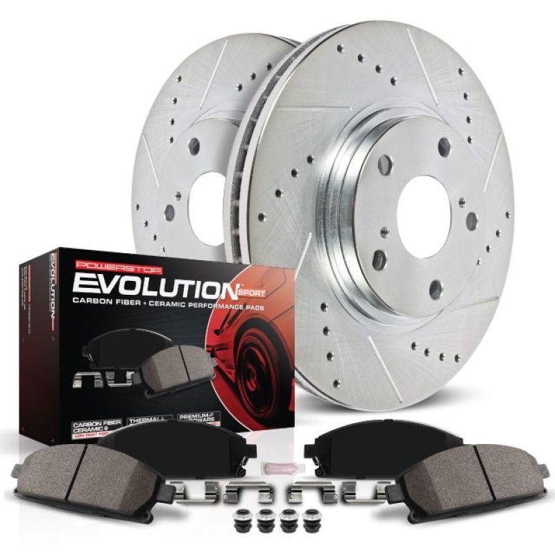 Power Stop Z23 Evolution Sport Rear Brake Kit for 2016-2021 Non-Si Civic [FC1/FC2/FC3/FC4/FK7]