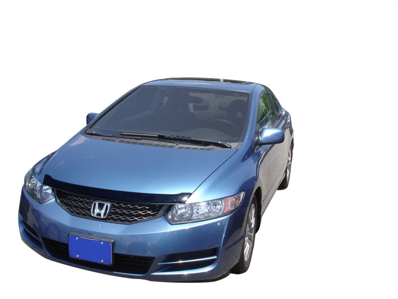 AVS 06-10 Honda Civic Coupe Aeroskin Low Profile Acrylic Hood Shield - Smoke