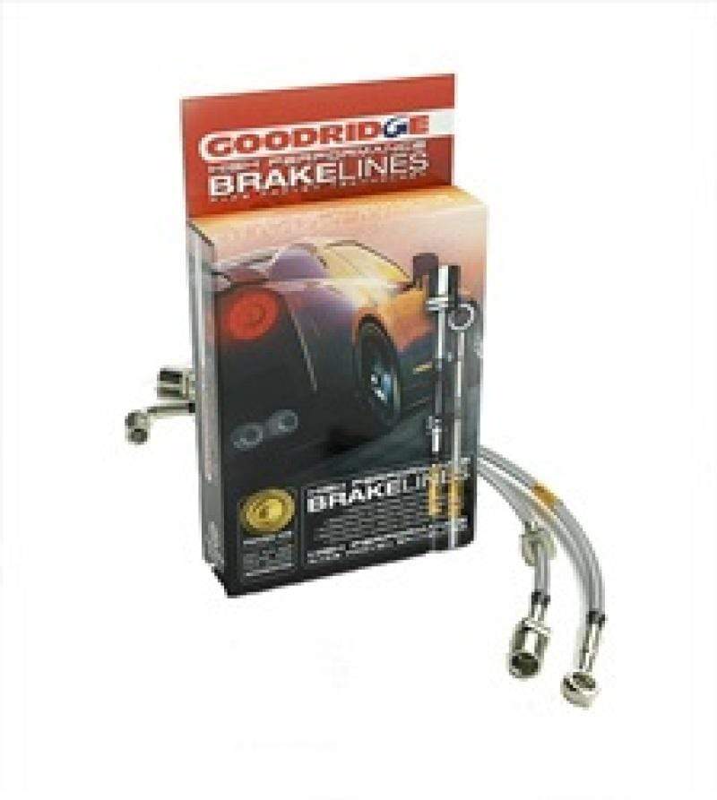 Goodridge 17-18 Honda Civic (Base/LX/EX) SS Brake Lines - Two Step Performance