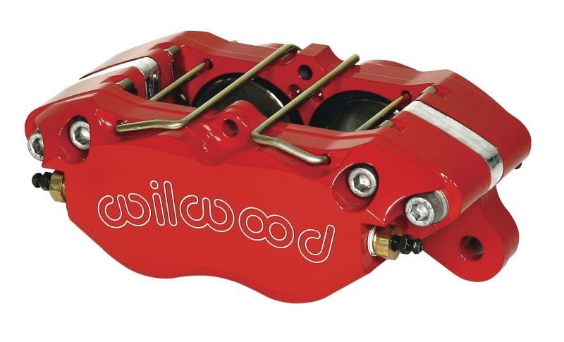 Wilwood Caliper-Dynapro 5.25in Mount - Red 1.75in Pistons .81in Disc - Two Step Performance