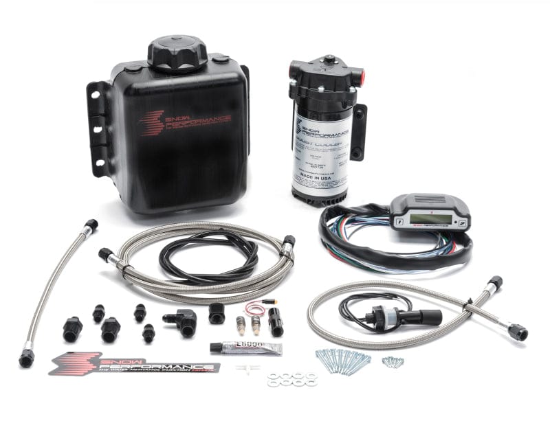 Snow Performance Stg 3 Boost Cooler EFI 2D MAP Prog. Water Injection Kit (SS Braided Line & 4AN) - Two Step Performance