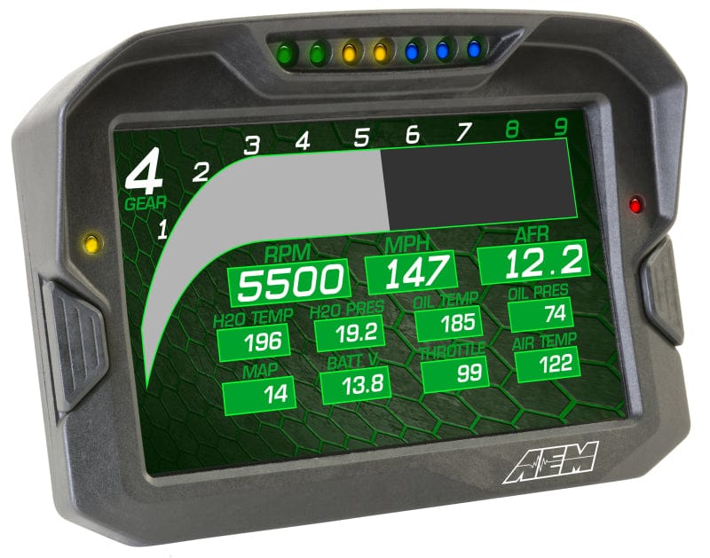 AEM CD-7 Non Logging Race Dash Carbon Fiber Digital Display (CAN Input Only) - Two Step Performance