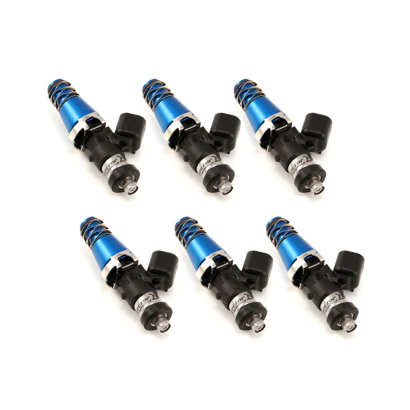 Injector Dynamics 1340cc Injectors - 60mm Length - 11mm Blue Top - Denso Lower Cushion (Set of 6)