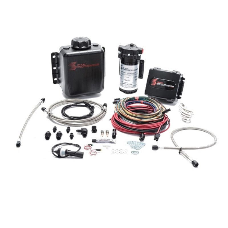 Snow Performance Stg 4 Boost Cooler Platinum Water Injection Kit (w/SS Braid Line and 4AN Fitting) - Two Step Performance