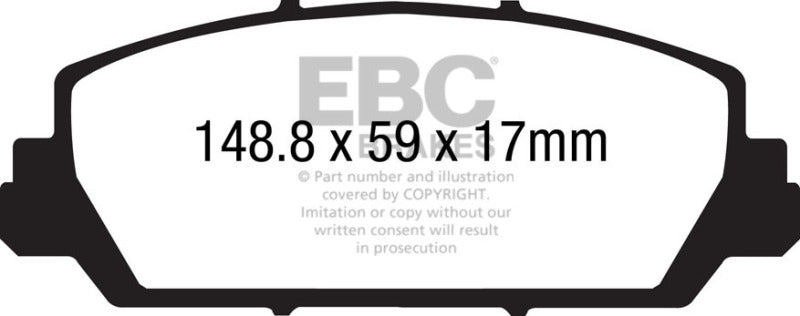 EBC 12+ Acura RDX 3.5 Yellowstuff Front Brake Pads