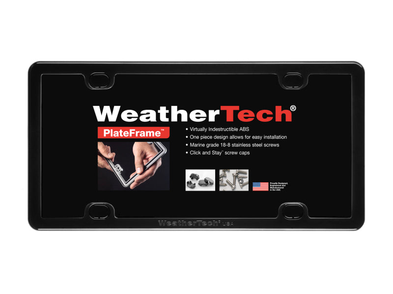 WeatherTech License Plate Frame Kit - Black