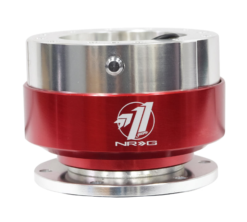 NRG Quick Release - Silver Body/ Red Chrome Ring