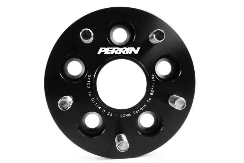 Perrin Wheel Adapter 20mm Bolt-On Type 5x100 to 5x114.3 w/ 56mm Hub (Set of 2) - Two Step Performance