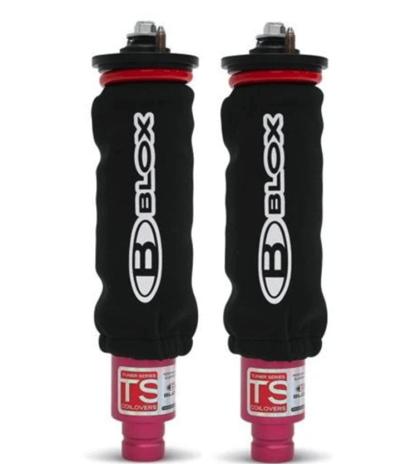BLOX Racing Neoprene Coilover Covers - Black (Pair) - Two Step Performance