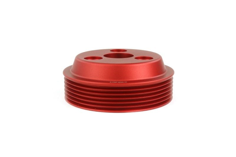 Perrin 15-21 Subaru WRX Lightweight Water Pump Pulley - Red - Two Step Performance