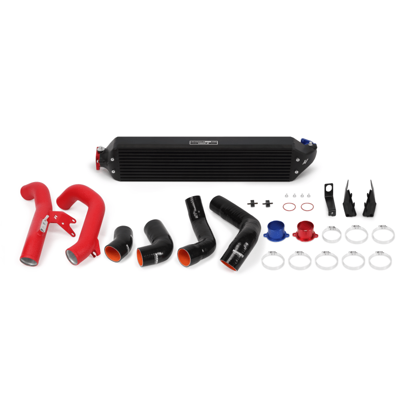 Mishimoto 2016+ Honda Civic 1.5T / 2017+ Honda Civic Si Black Intercooler Kit w/Red Pipes 