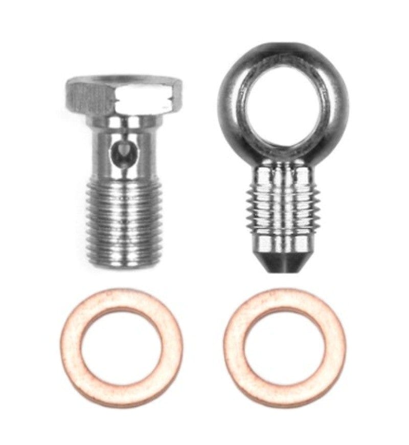 Wilwood Banjo Fitting Kit -3 male to 10mm-1.00 Banjo Bolt & Crush Washers (1 qty) - Two Step Performance