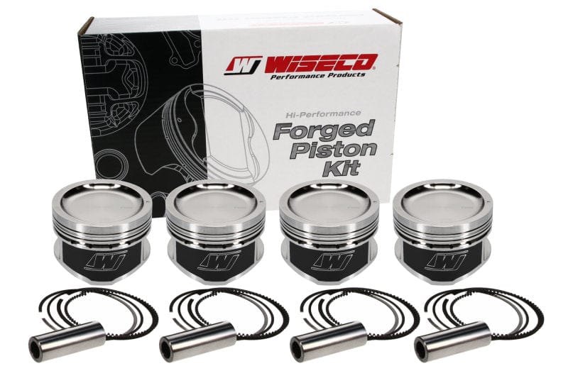 Wiseco Nissan KA24 Dished 9:1 CR 90MM Piston Kit - Two Step Performance