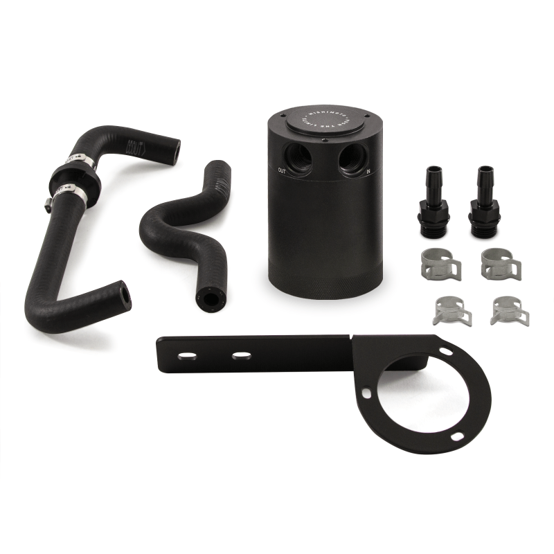 Mishimoto 2017+ Honda Civic Type R Baffled Oil Catch Can Kit - Black - Two Step Performance
