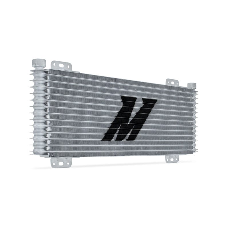 Mishimoto 13-Row Stacked Plate Transmission Cooler - Silver - Two Step Performance