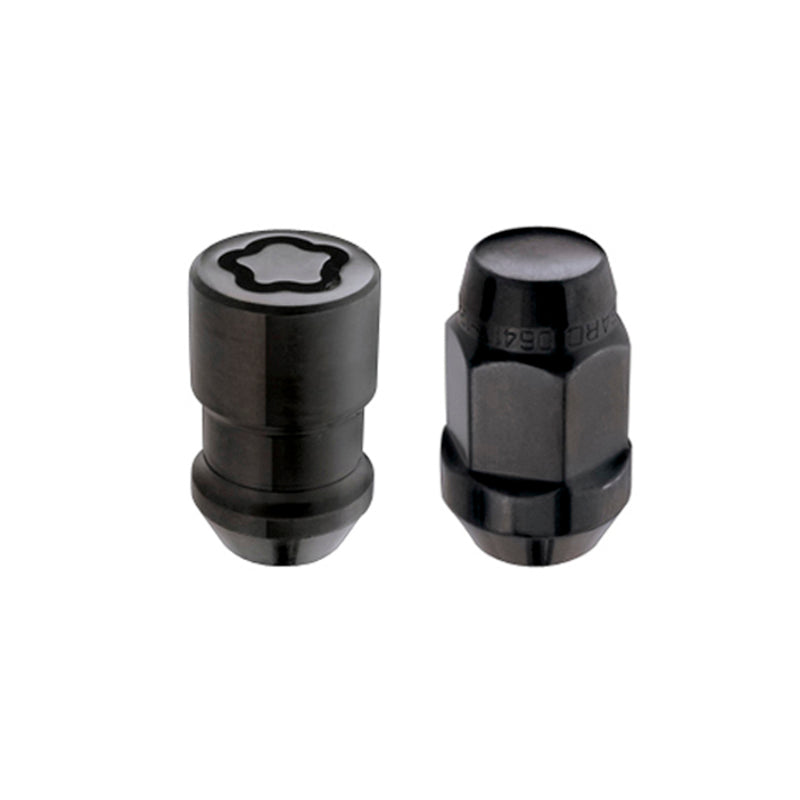 McGard 5 Lug Hex Install Kit w/Locks (Cone Seat Nut / Bulge) M12X1.5 / 3/4 Hex / 1.45in. L - Black