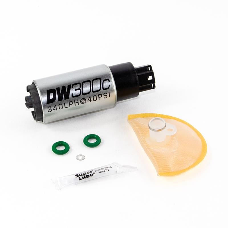DeatschWerks 340lph DW300C Compact Fuel Pump w/ 06-11 Civic Set Up Kit (w/o Mounting Clips) - Two Step Performance