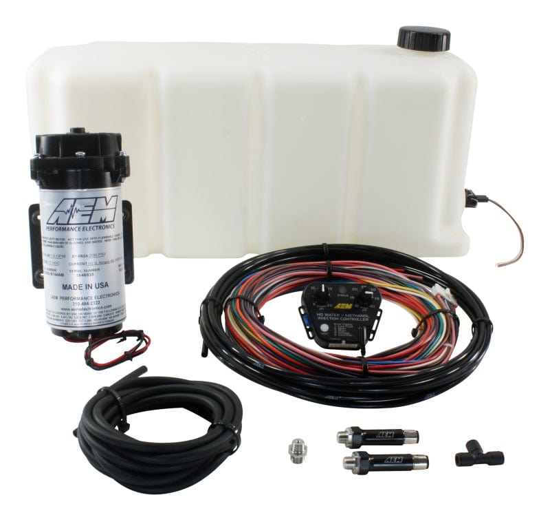 AEM V2 5 Gallon Diesel Water/Methanol Injection Kit (Internal Map) - Two Step Performance