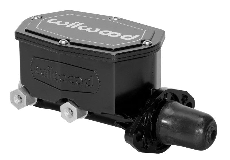 Wilwood Compact Tandem Master Cylinder - 1in Bore - w/Pushrod (Black) - Two Step Performance
