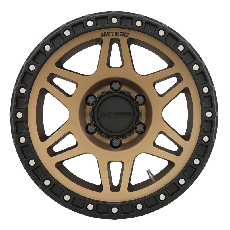 Method MR312 17x9 -12mm Offset 6x5.5 106.25mm CB Method Bronze/Black Street Loc Wheel