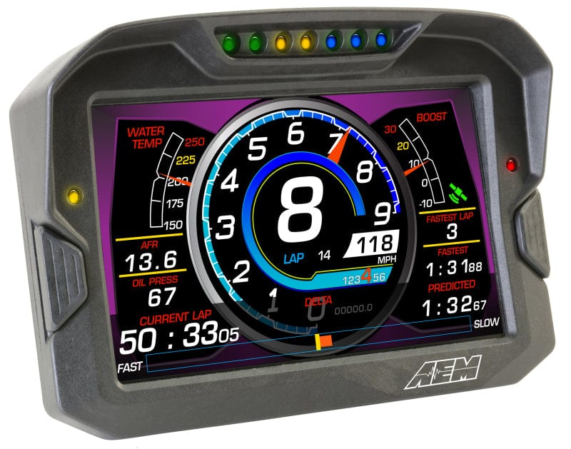 AEM CD-7 Logging GPS Enabled Race Dash Carbon Fiber Digital Display w/o VDM (CAN Input Only) - Two Step Performance