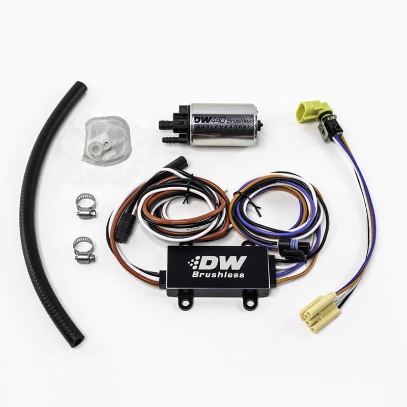 DeatschWerks DW440 440lph Brushless Fuel Pump w/ Single Speed Controller - Two Step Performance