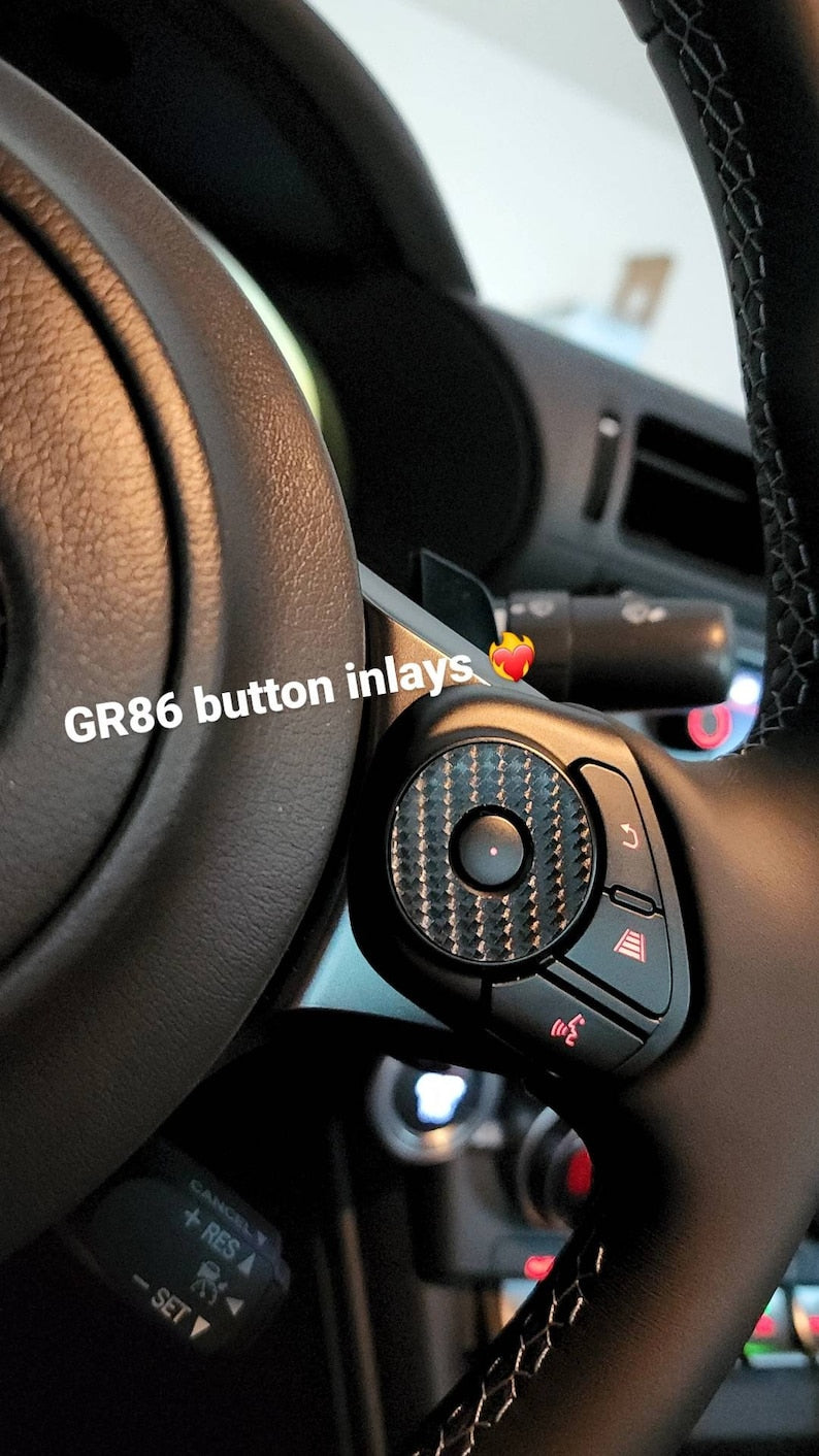 Steering Wheel Button Overlays for 2022+ Toyota GR86
