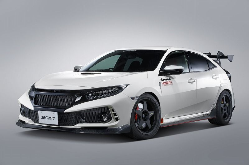Spoon Aero Bumper Front, FRP, Carbon Lip - Civic FK8