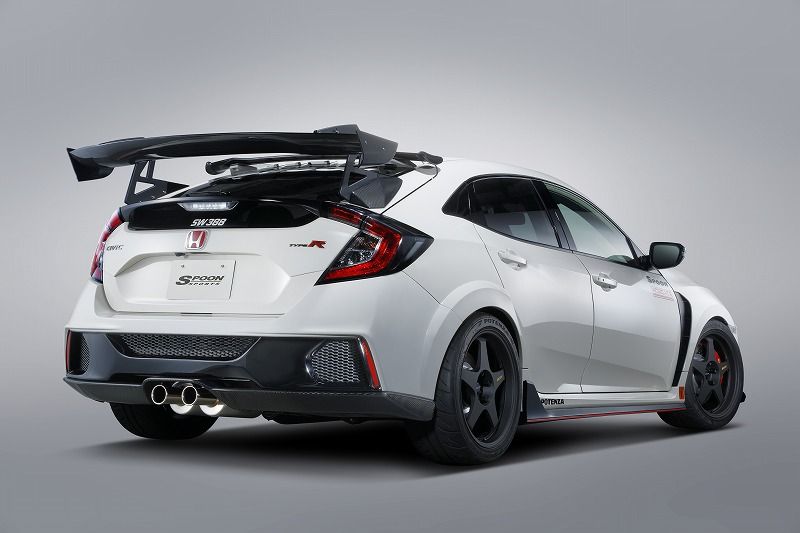 Spoon Aero Bumper Rear, FRP, Carbon Diffuser - Civic FK8